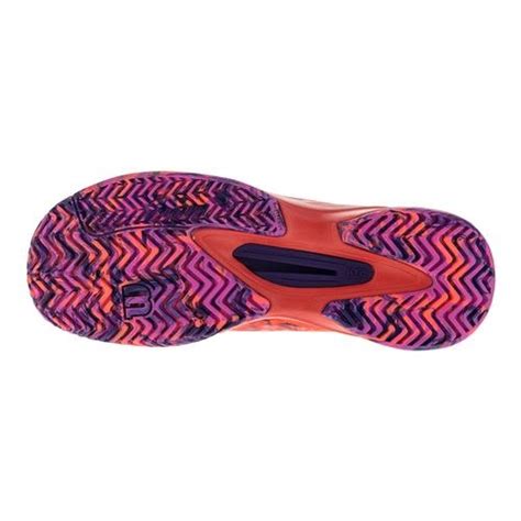 Wilson Womens Kaos Tennis Shoes Fiery Coralfiery Redrose Violet