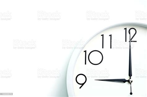 A Wall Clock That Announces 9 Oclock On The Hour Stock Photo Download
