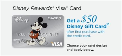 Check spelling or type a new query. Disney Rewards Visa Card | Get a $50 Disney Gift Card after first use of the credit card13 ...