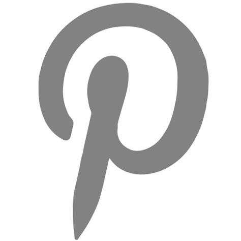 Gray Pinterest Icon Logo And Png Symbol