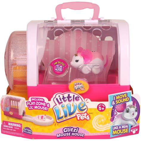 Moose Toys Little Live Pets Season 1 Glitzi Mouse House (Exclusive ...