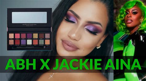abh x jackie aina eyeshadow palette review and tutorial mila gonzalez 2019 youtube