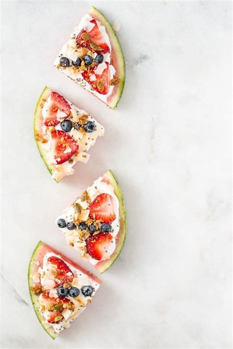 Vegan Watermelon Fruit Pizza With Toasted Coconut Flakes And Non Dairy