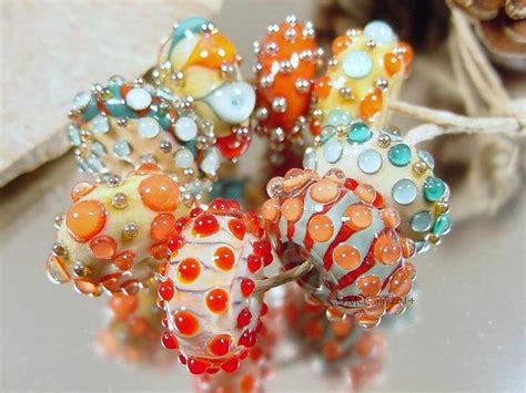 Handmade Lampwork Glass Beads Artisan Glass By Avasbeadgarden 54 00 Lampwork Bead Jewelry