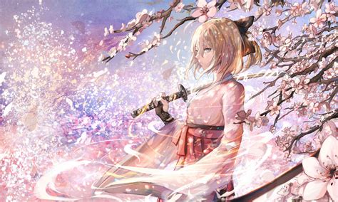 Anime Cherry Blossom Wallpaper Cherry Blossom Japanese Anime Hd Wallpaper