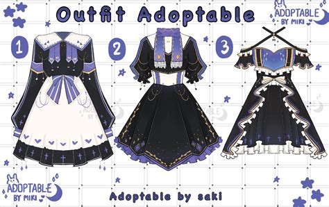 Open Adoptable Outfit Batch By Saki19755 On Deviantart Fashion Design Drawings Clothing