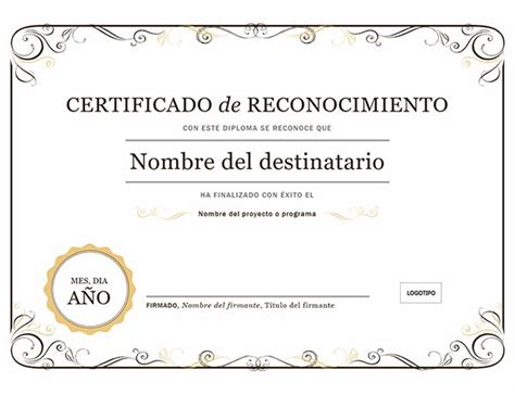 Pin En Certificados De Reconocimiento