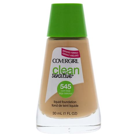 Clean Sensitive Liquid Foundation 545 Warm Beige By Covergirl For