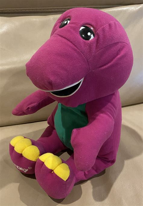 Vintage Talking Barney The Dinosaur 18 Plush Toy 1992 Works