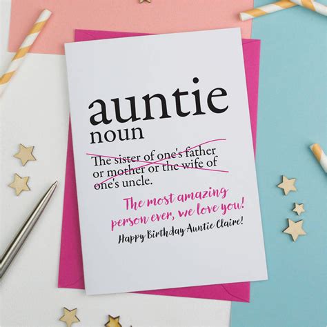 Birthday Card For Aunt Funny Birthdaybuzz