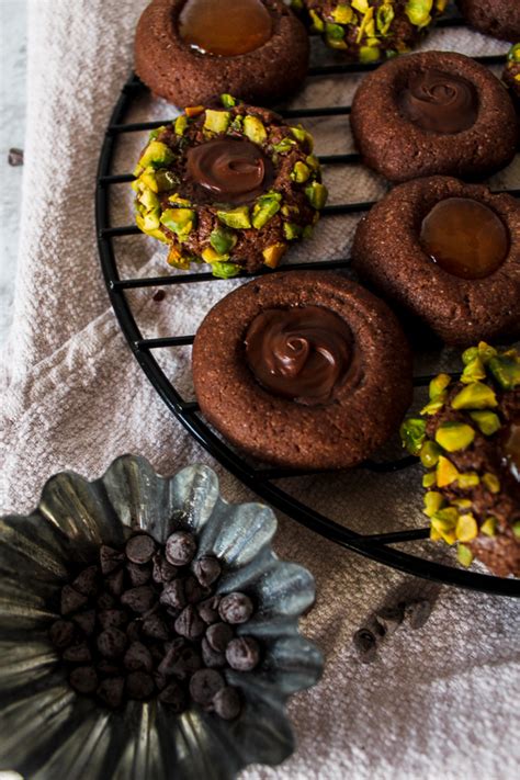 Chocolate Pistachio Thumbprint Cookies Parsley And Icing