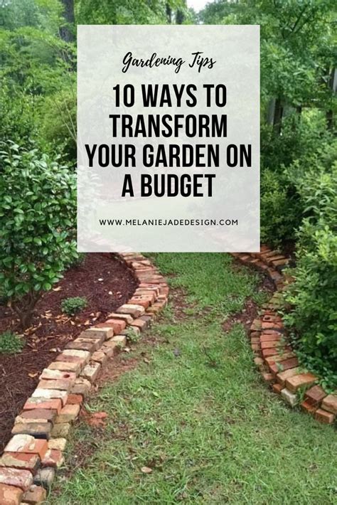 10 Ways To Transform And Enjoy Your Garden On A Budget Melanie Jade