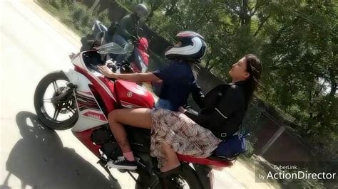 amita ride lady nepali rider r15 youtube