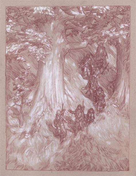 The Fellowship In Lothlorien Blinded To Beauty Middle Earth Art