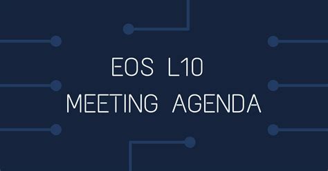 eos level 10 meeting template