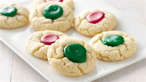 3 Ingredient Holiday Thumbprints Recipe Christmas Cookies Easy