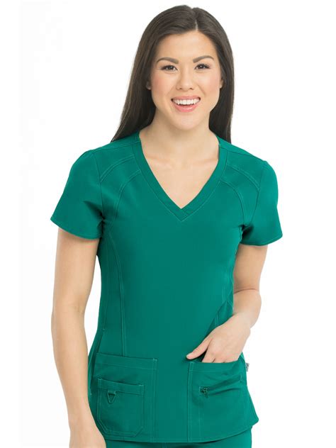 Med Couture Med Couture Activate Womens V Neck Racerback Scrub Top