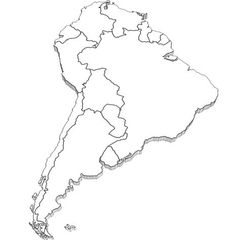 Mapa America Do Sul Para Colorir EDUPRO
