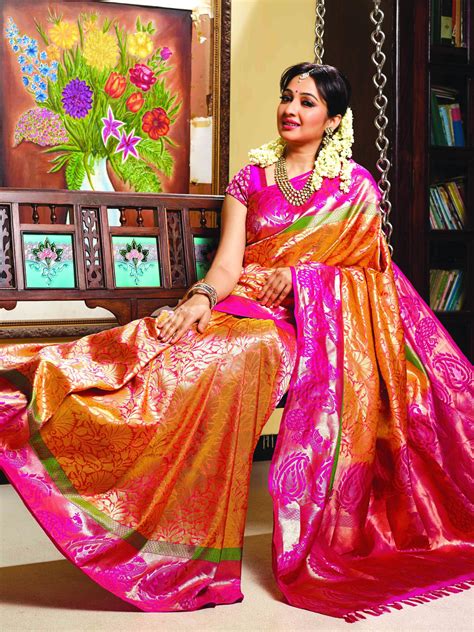 Kanchivaram Silk M1530 Kancheepuram Silk Sarees Pure Silk Sarees