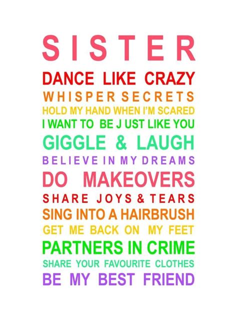 We came into the world like brother and brother; Sister Poster | hardtofind. | Sisters quotes, Love my ...
