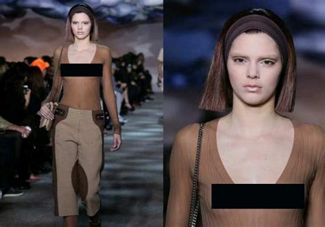 Kendall Jenner Goes Topless At New York Fashion Week See Pics