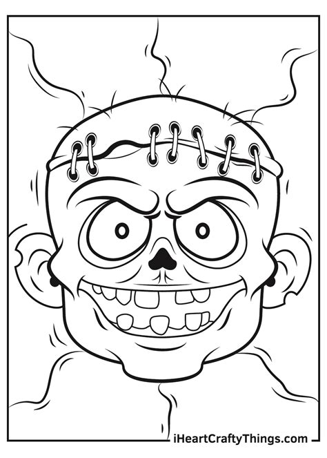Free Printable Zombie Coloring Pages Printable Templates