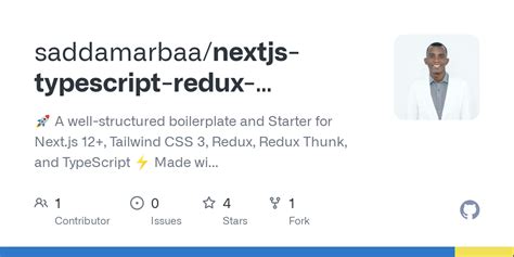 GitHub Saddamarbaa Nextjs Typescript Redux Tailwindcss Boilerplate
