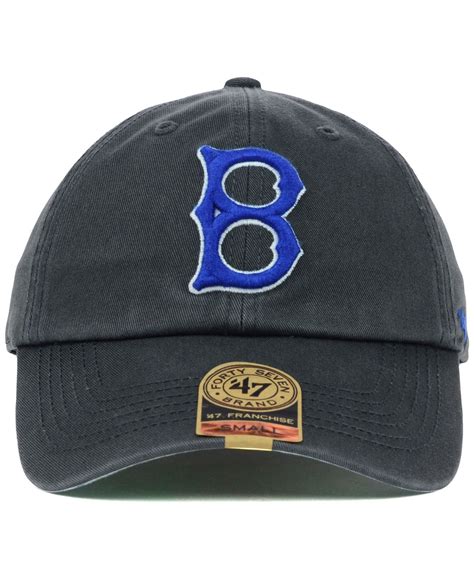 47 Brand Brooklyn Dodgers Mlb Hot Corner 47 Franchise Cap In Gray For