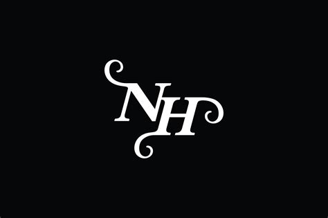 Monogram Nh Logo V Graphic By Greenlines Studios Creative Fabrica