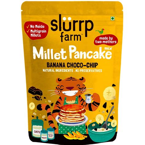 Slurrp Farm Millet Pancake Chocolate & Super grain 150gm Price, Uses ...