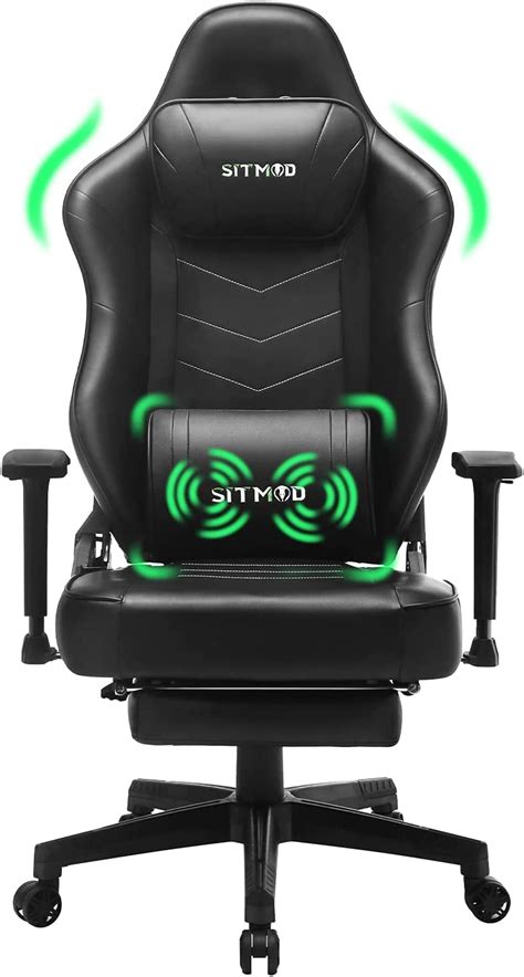 Sitmod Gaming Chair With Footrest Pc Computer Ergonomic Video Game