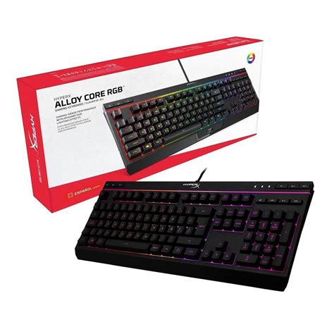 Hyperx Alloy Core Rgb Gaming Keyboard Hx Kb5me2 Us Keyboard