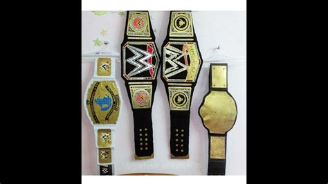 Diy How To Make Wwe World Heavyweight Championship Title Belt At Home