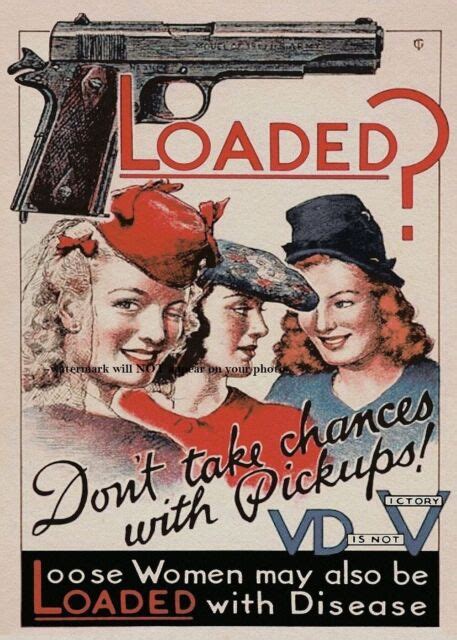 loose women world war 2 recruitment propaganda poster photo soldiers beware vd ebay