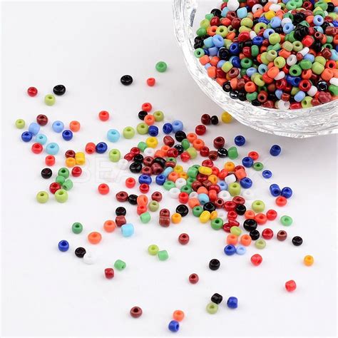 120 Opaque Colours Round Glass Seed Beads