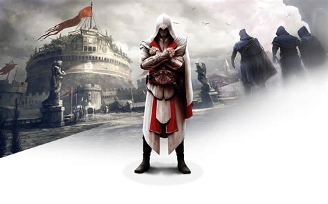Ezio En Assasins Creed La Hermandad Fondo De Pantalla Full HD ID 375