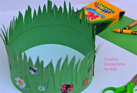 A climate change activity kit for schools. This crown of grass craft is perfect to go green for Earth ...