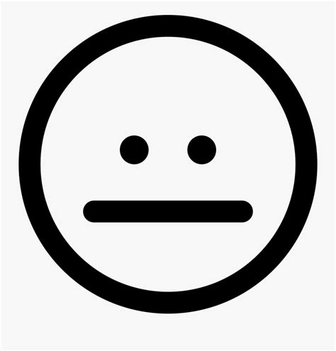 Neutral face emoji looks like expressionless face with a smiley with open eyes and indifferent mouth in the form of a straight line. straight face emoji clipart 10 free Cliparts | Download ...