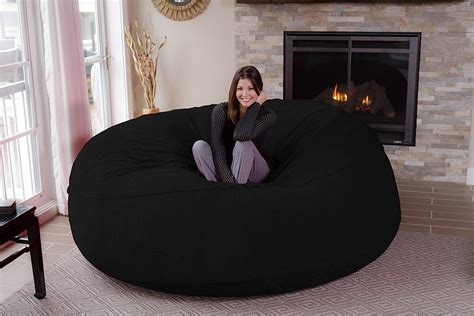 10 best foam bean bag chairs of january 2021. Chill Sack Bean Bag Chair: Giant 8' Memory Foam Furniture ...