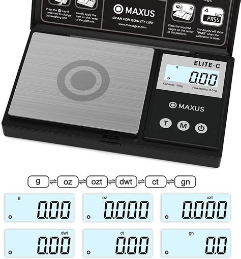 Buy Maxus Precision Digital Gram Scale 200g001g Elite Pocket Scale