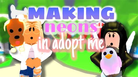 Making Neons In Adopt Me Youtube