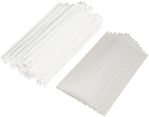 Durahome Clear Plastic Straws 500 Pack Individually