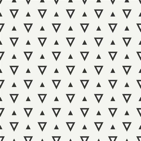 Geometric Line Monochrome Abstract Hipster Seamless Pattern With