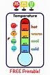 FREE Temperature Scale | Preschool weather chart, Preschool weather ...