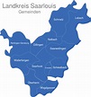 Landkreis Saarlouis interaktive Landkarte | Image-maps.de