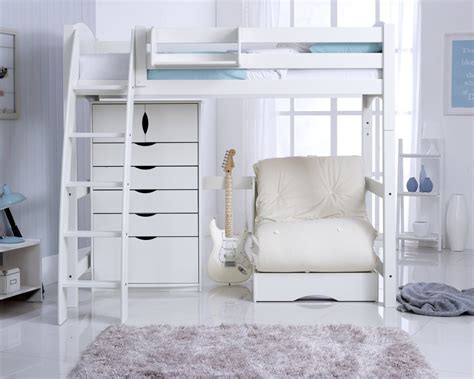 Starting at $304 /mo with affirm. High Sleeper with Futon Chair Bed & Drawers | Scallywag Kids Beds