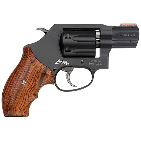 Smith And Wesson Model 351 C 22 Wmr 22 Mag 187in Black Revolver 7