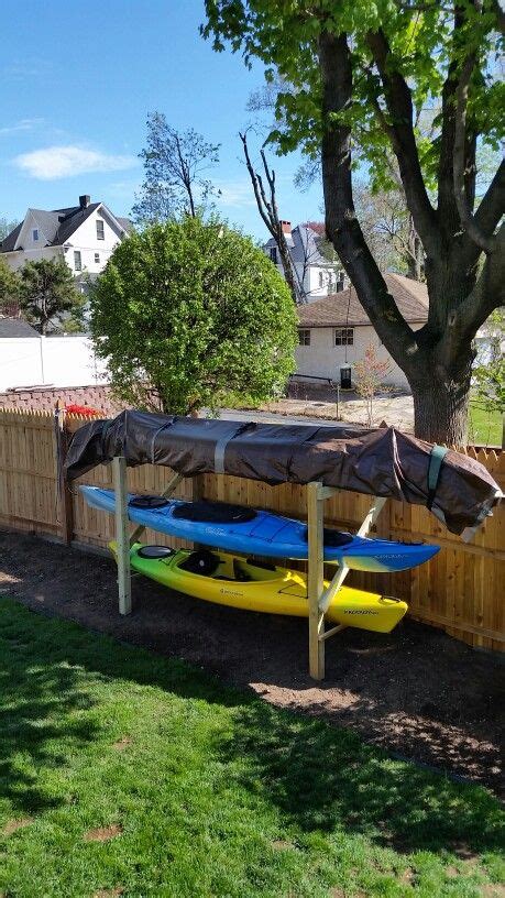 Our Canoe Kayak Rack To Existing Fence Always On The North Side Of