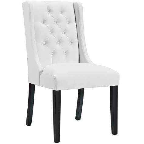 Upholstered chairs are currently in high demand for house decorations, especially for those who are looking for a renovation of their houses at the beginning of this new year 9. Tufted Upholstered Faux Leather Parsons Dining Chair in ...