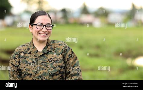 Us Marine Corps Sgt Janie Aguilar Poses For A Photo Aboard Marine